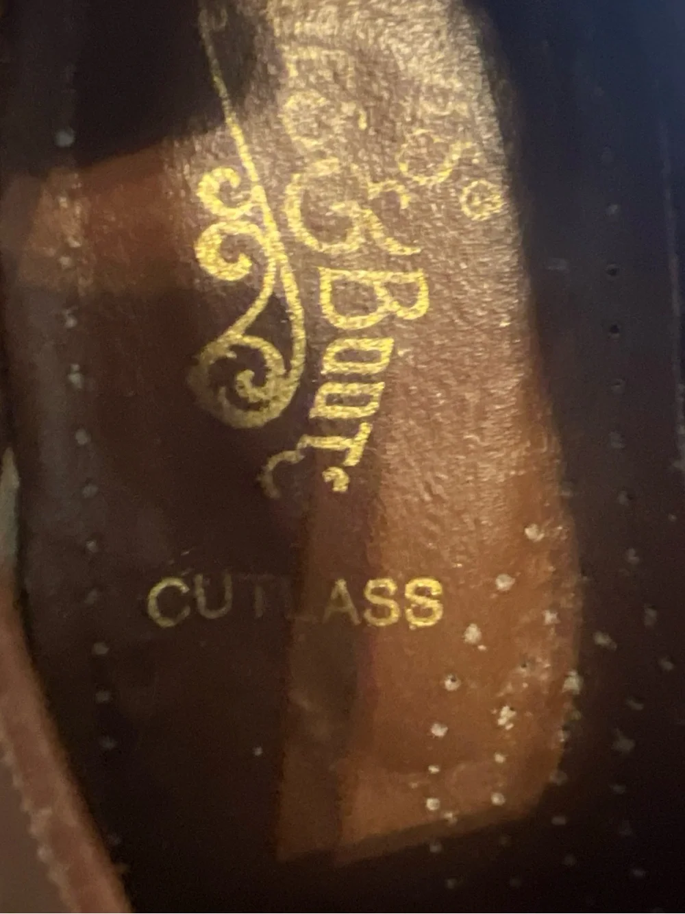 Vtg Levi's Brown Leather Cutlass Boat Shoes with Contrast Laces